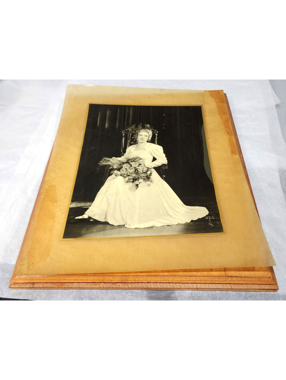 Aimee Semple McPherson Signed Photo Plaque Autograph Witzel LA Sister Aimee